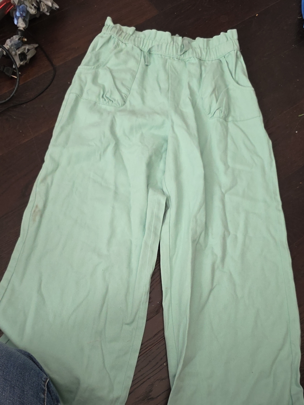 Women’s Wide-Leg Comfort Jeans - Mint Green